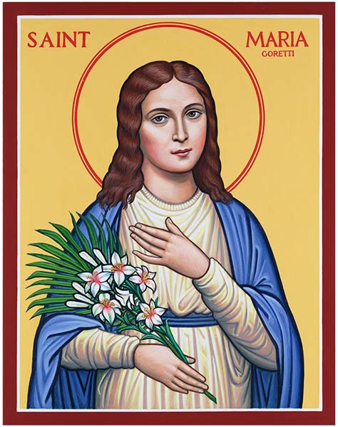 patron saint of 4chan's /fit/|Maria Goretti .